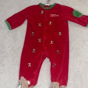 My 1st Xmas footie pjs